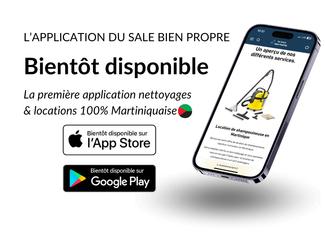 application mobile de nettoyage en Martinique